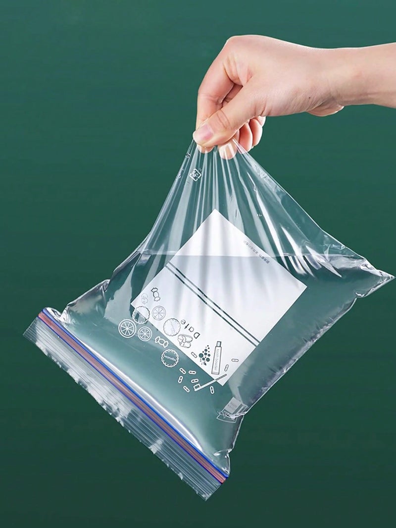 Ziplock Food Storage Bags 20 Pieces for Storage & Freezing - Size: 18 × 20 cm - Image 4